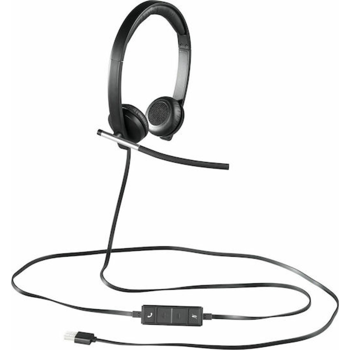 Logitech H650e On Ear Multimedia Ακουστικά με μικροφωνο και σύνδεση USB