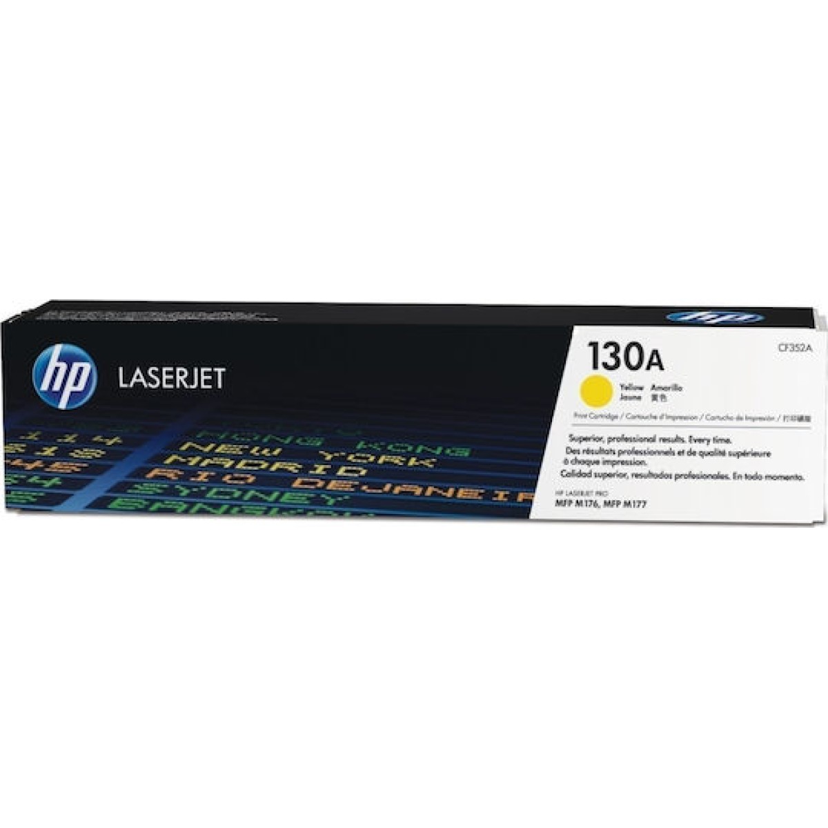 HP 130A Γνήσιο Toner Laser Εκτυπωτή Κίτρινο 1000 Σελίδων (CF352A)