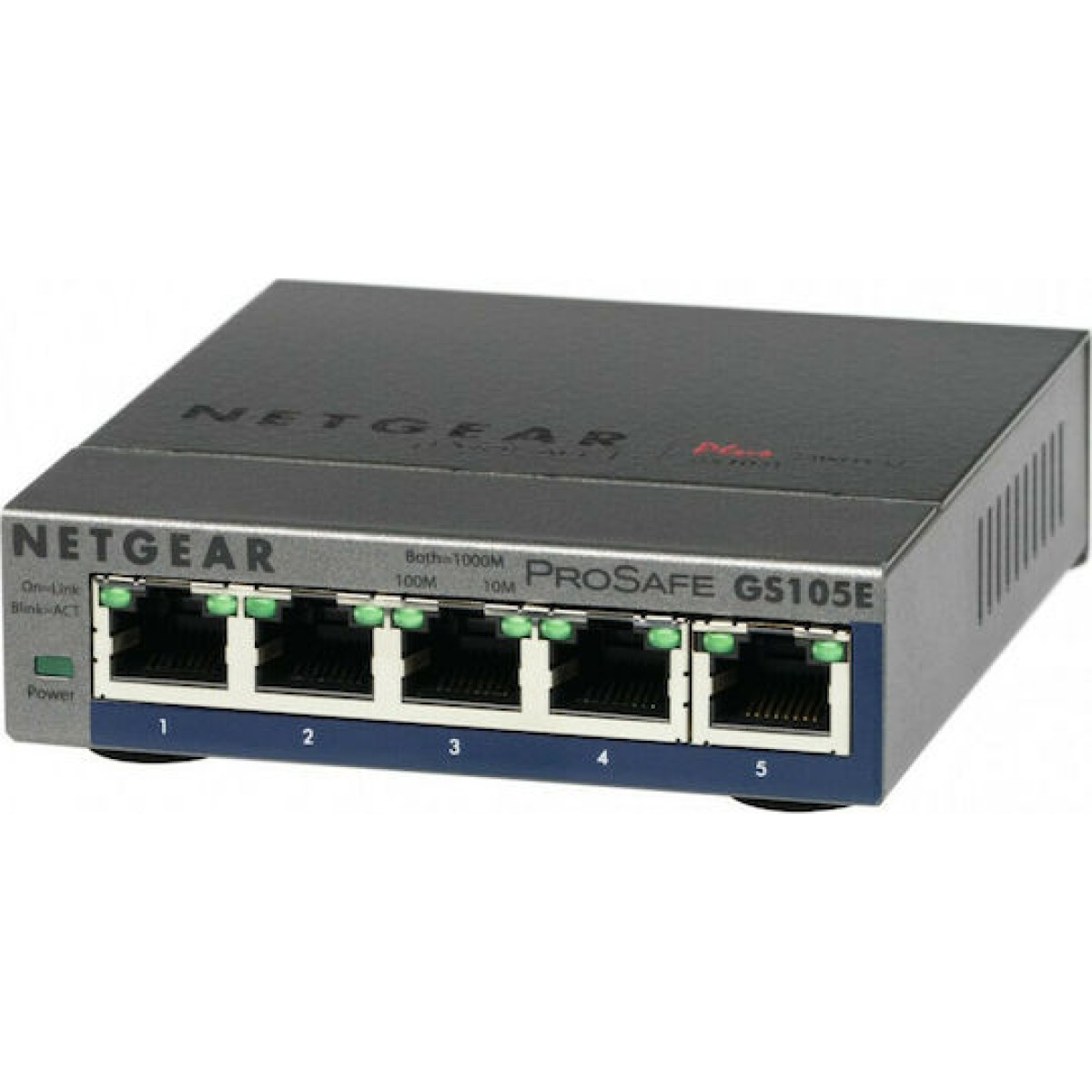 NetGear GS105E v2 Unmanaged L2 Switch με 5 Θύρες Gigabit (1Gbps) Ethernet