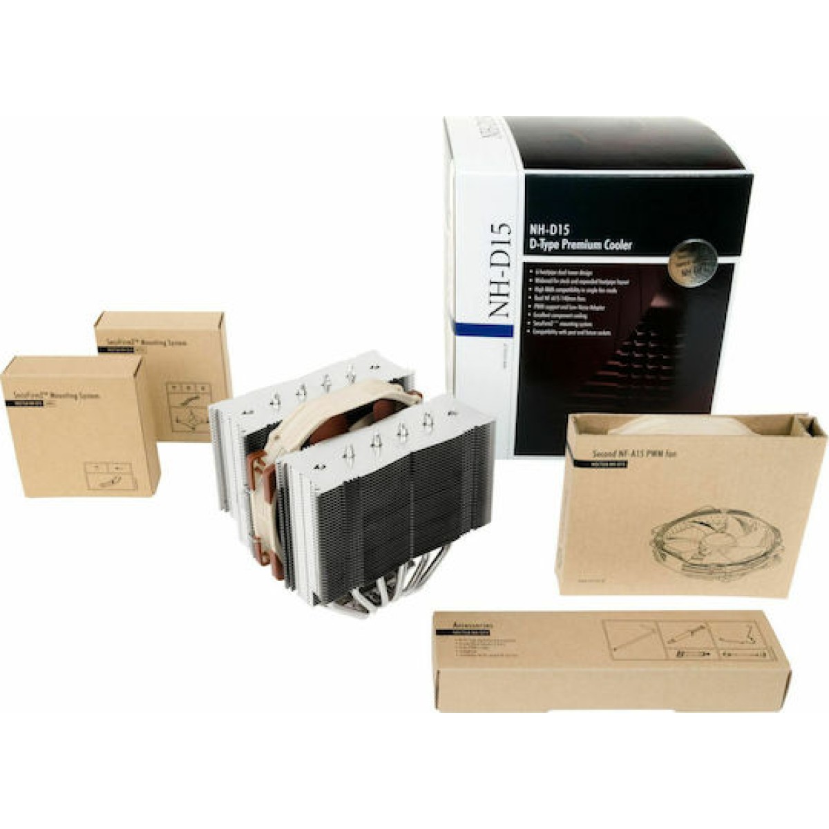 Noctua NH-D15 Ψύκτρα Επεξεργαστή για Socket AM4/AM5/115x Καφέ