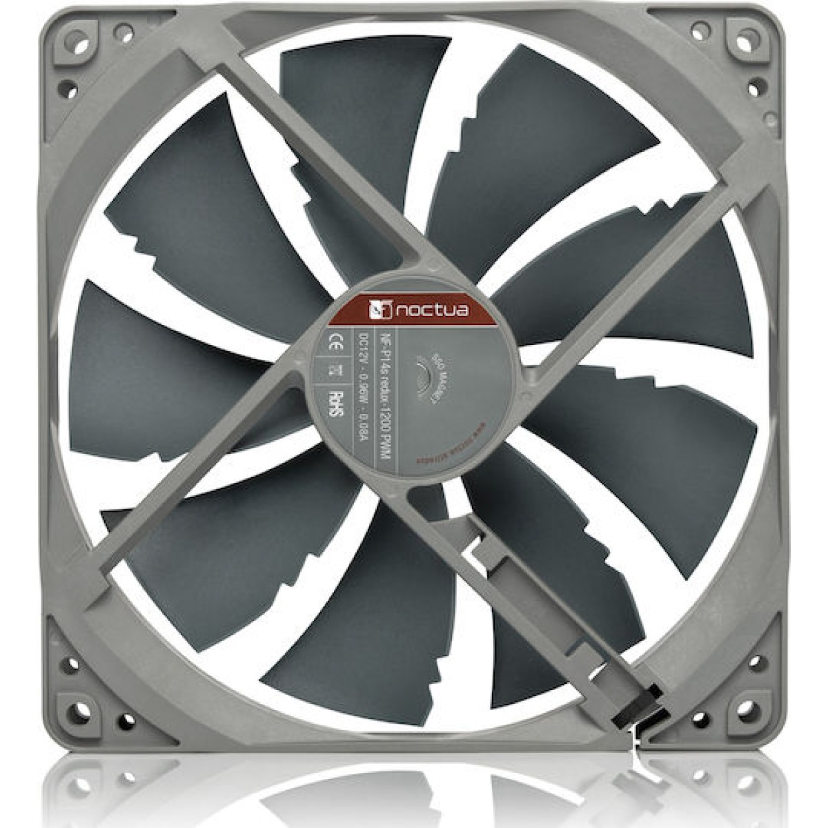 Noctua NF-P14s redux-1200 Case Fan 140mm με Σύνδεση 4-Pin PWM Γκρι