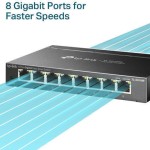 TP-LINK TL-SG108E v6 Unmanaged L2 Switch με 8 Θύρες Gigabit (1Gbps) Ethernet
