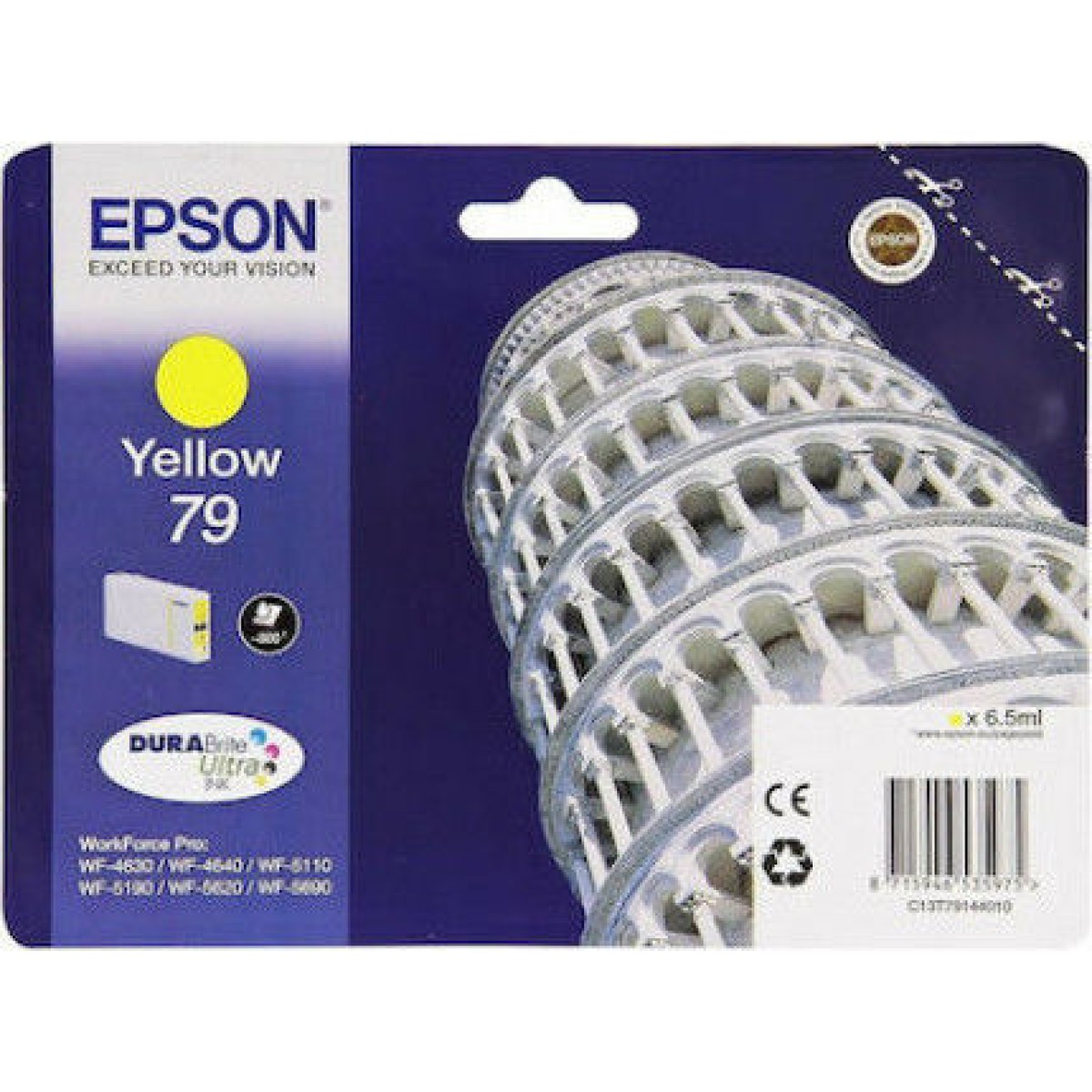 Epson 79 Γνήσιο Μελάνι Εκτυπωτή InkJet Κίτρινο (C13T79144010)
