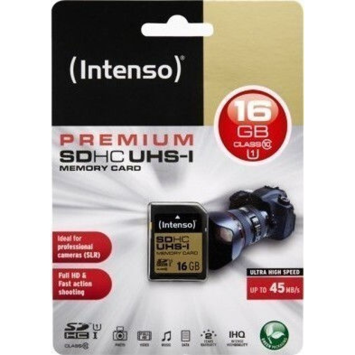 Intenso Premium SDHC 16GB Class 10 U1 UHS-I