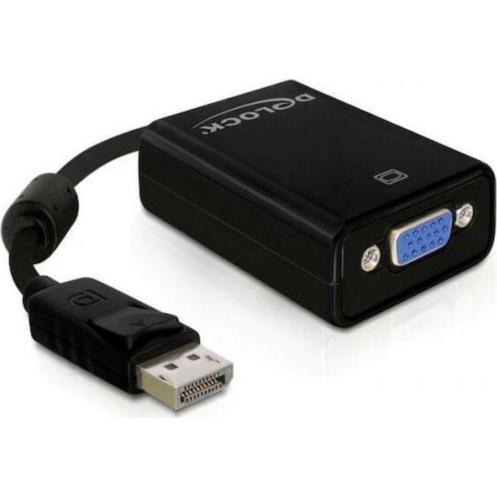 DeLock Μετατροπέας DisplayPort male σε VGA female (61848)