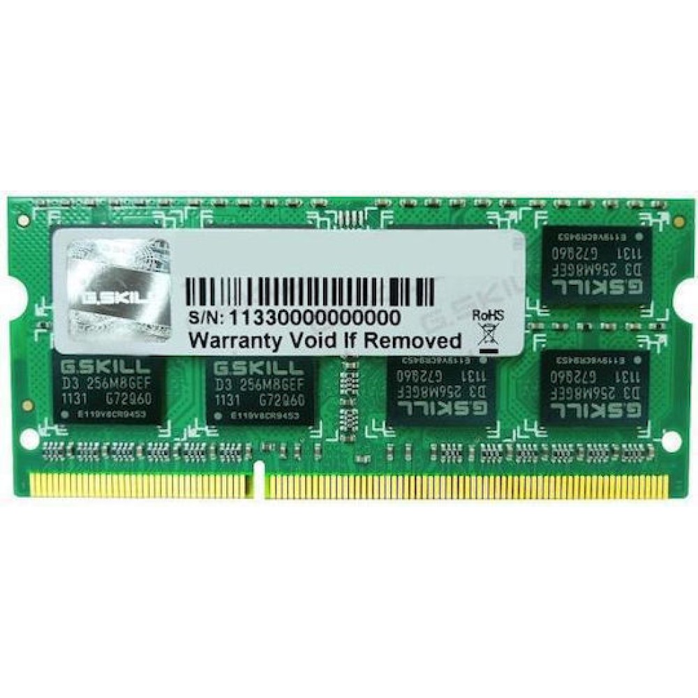 G.Skill DDR3 με Module 1x4GB και Ταχύτητα 1600 για Laptop