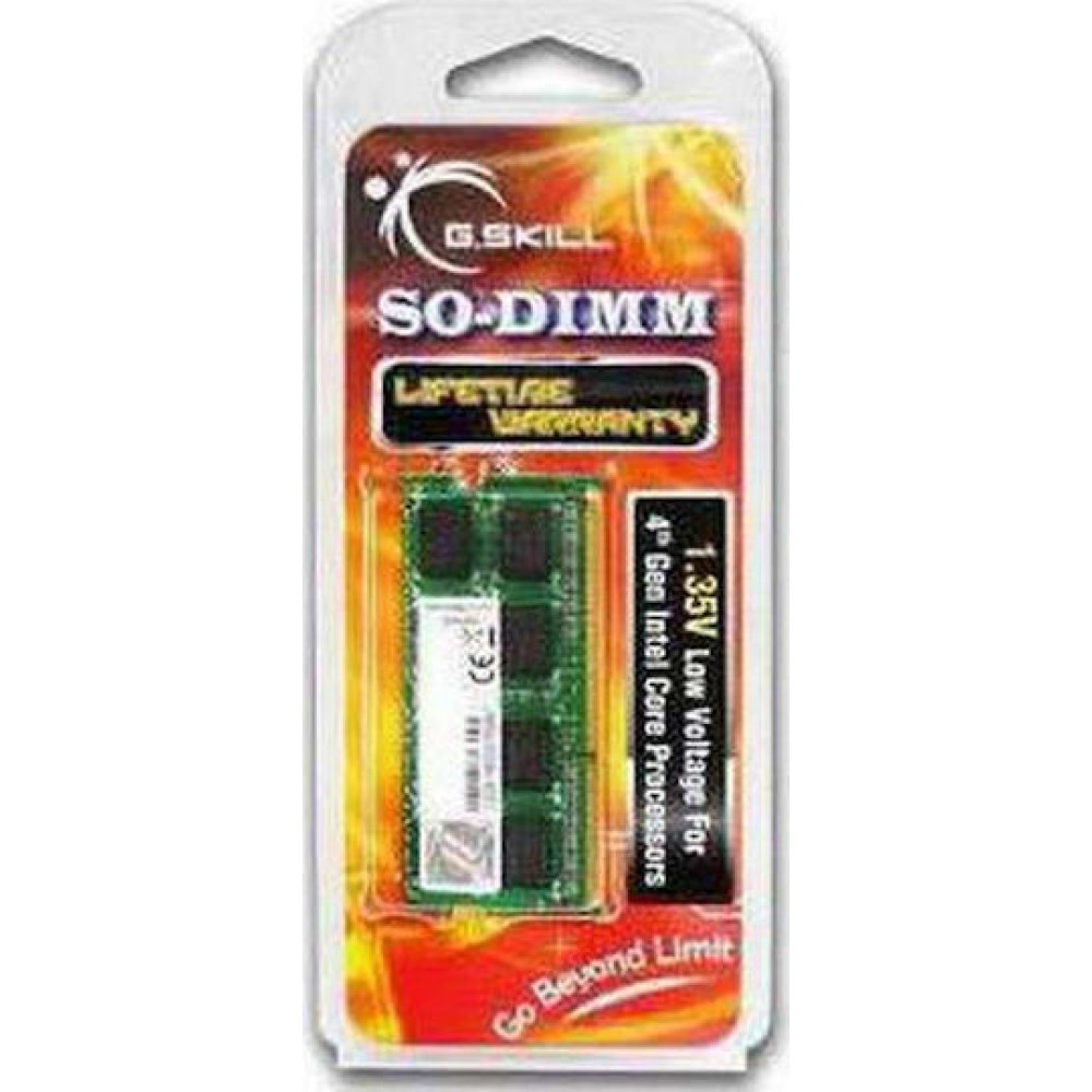 G.Skill DDR3 με Module 1x8GB και Ταχύτητα 1600 για Laptop