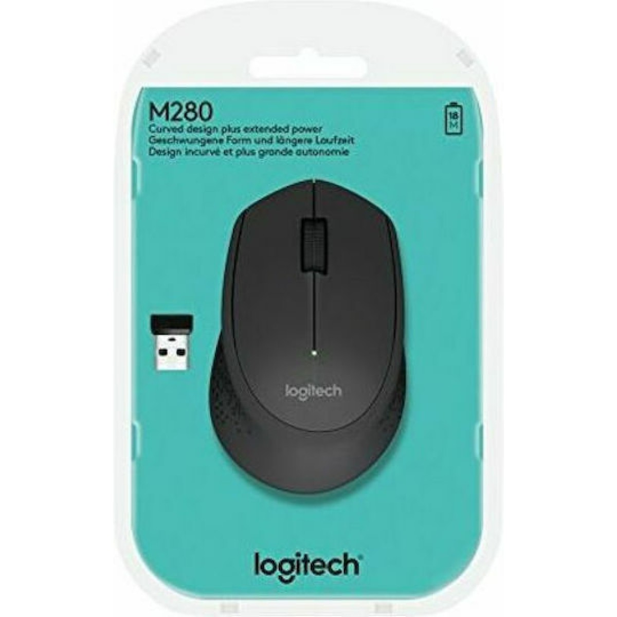 Logitech M280 Ασύρματο Ποντίκι Μαύρο