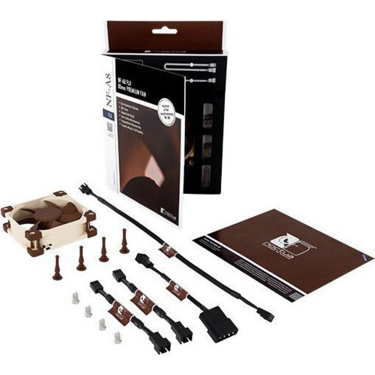 Noctua NF-A8 FLX Case Fan 80mm με Σύνδεση 3-Pin Καφέ