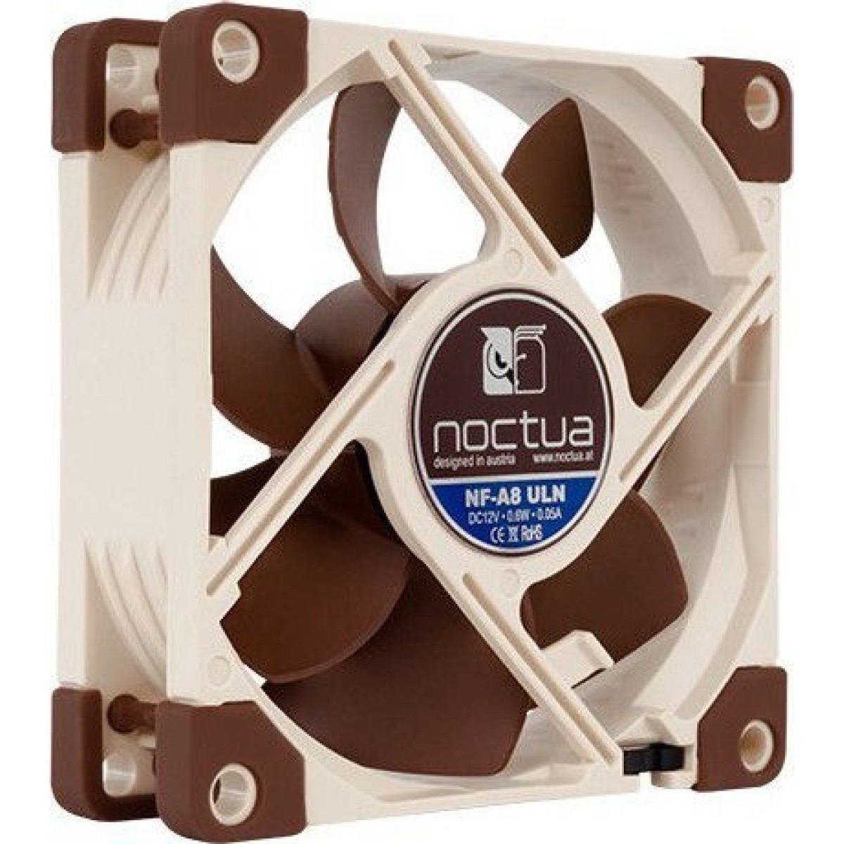 Noctua NF-A8 ULN Case Fan 80mm με Σύνδεση 3-Pin Καφέ