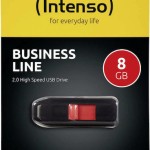 Intenso Business Line 8GB USB 2.0 Stick Μαύρο