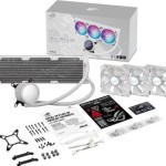 Asus ROG Ryuo III 360 ARGB Υδρόψυξη Επεξεργαστή Τριπλού Ανεμιστήρα 120mm για Socket AM4/AM5/1700/1200/115x Λευκή