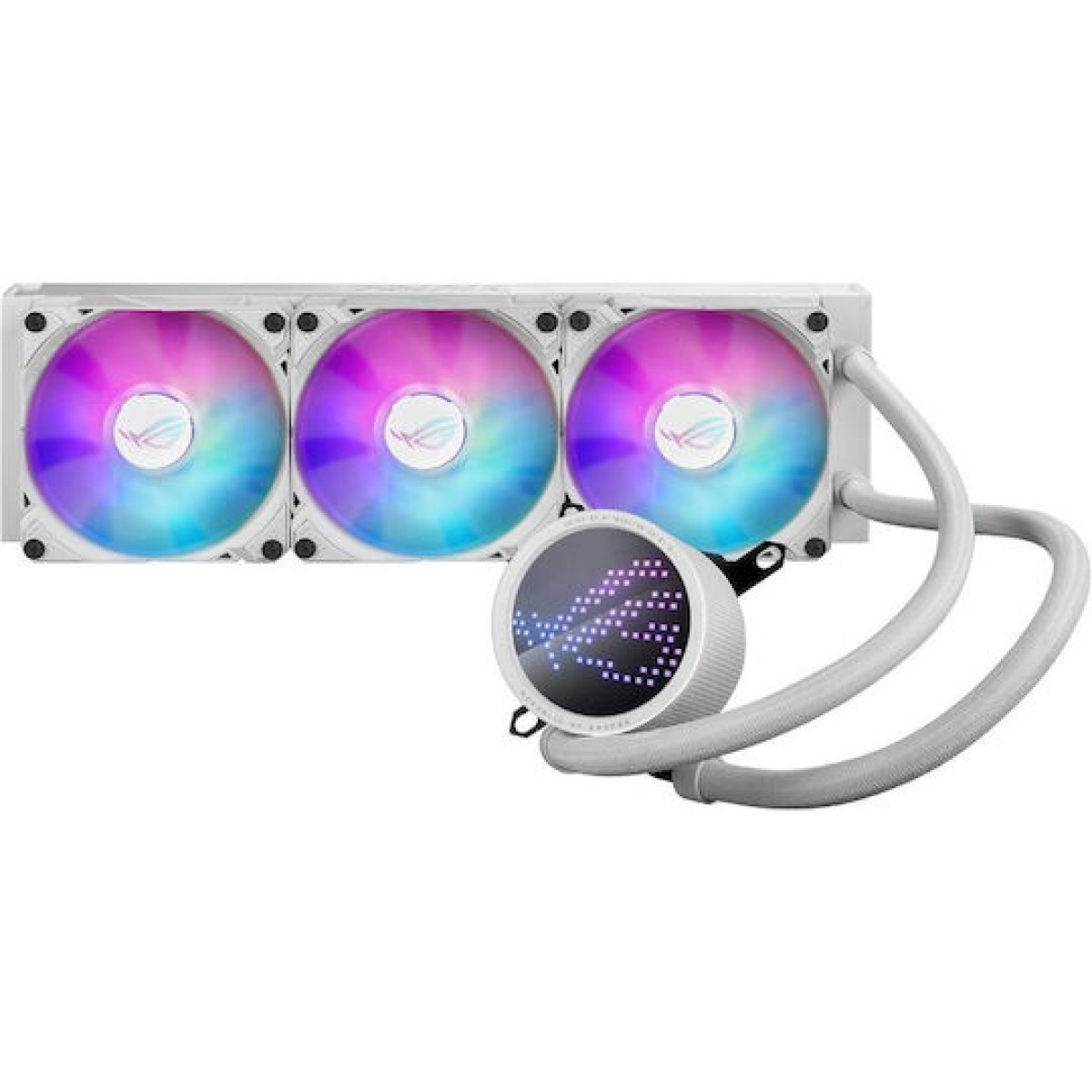 Asus ROG Ryuo III 360 ARGB Υδρόψυξη Επεξεργαστή Τριπλού Ανεμιστήρα 120mm για Socket AM4/AM5/1700/1200/115x Λευκή