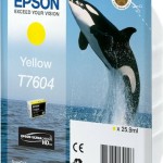 Epson T7604 Γνήσιο Μελάνι Εκτυπωτή InkJet Κίτρινο (C13T76044010)