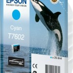 Epson T7602 Γνήσιο Μελάνι Εκτυπωτή InkJet Κυανό (C13T76024010)