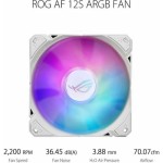 Asus ROG Ryuo III 240 ARGB Υδρόψυξη Επεξεργαστή Διπλού Ανεμιστήρα 120mm για Socket AM4/AM5/1700/1200/115x Λευκή