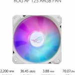 Asus ROG Ryuo III 240 ARGB Υδρόψυξη Επεξεργαστή Διπλού Ανεμιστήρα 120mm για Socket AM4/AM5/1700/1200/115x Λευκή