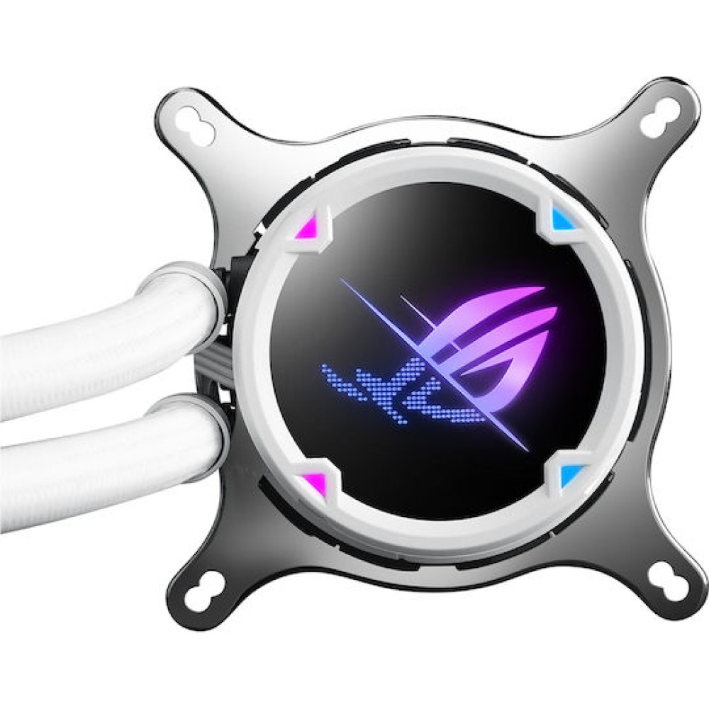 Asus ROG STRIX LC II 240 ARGB Υδρόψυξη Επεξεργαστή Διπλού Ανεμιστήρα 120mm για Socket AM4/1700/1200/115x Λευκή