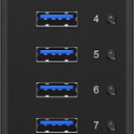Icy Box USB 3.0 Hub 10 Θυρών με σύνδεση USB-A & Θύρα Φόρτισης και Εξωτερική Παροχή Ρεύματος