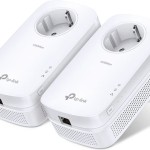 TP-LINK TL-PA8010P KIT v4 Powerline Διπλό για Ενσύρματη Σύνδεση με Passthrough Πρίζα και Θύρα Gigabit Ethernet
