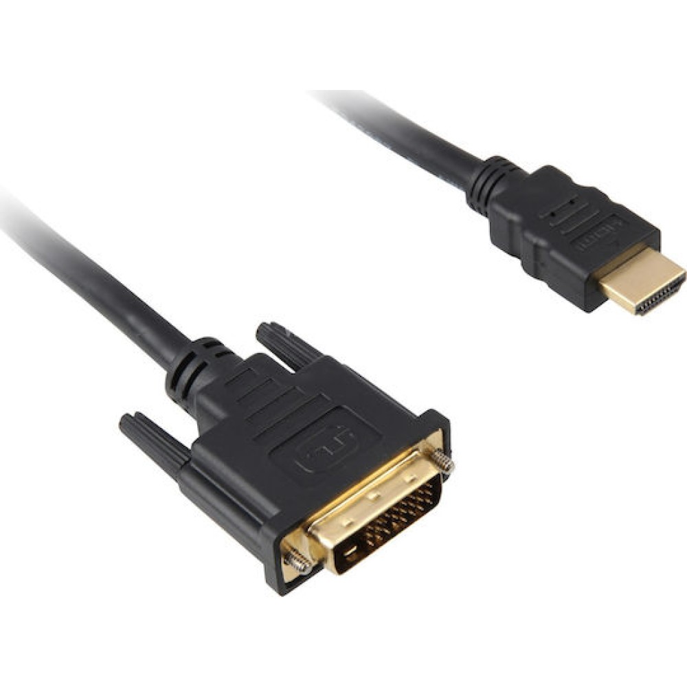 Sharkoon Cable DVI-D male - HDMI male 1m