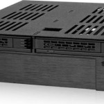 Icy Dock ExpressCage 2x2.5 Inch SAS/SATA HDD/SSD Mobile Rack And 3.5 Inch Slot for External 5.25 Inch Bay Μαύρο (MB322SP-B)