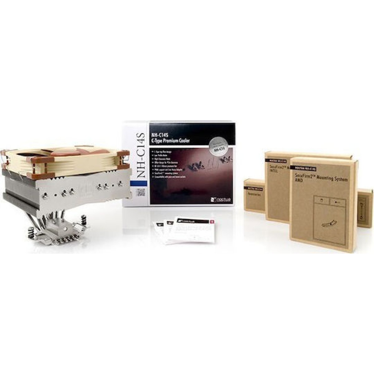 Noctua NH-C14S Ψύκτρα Επεξεργαστή για Socket 115x/AM3/AM3+ Καφέ