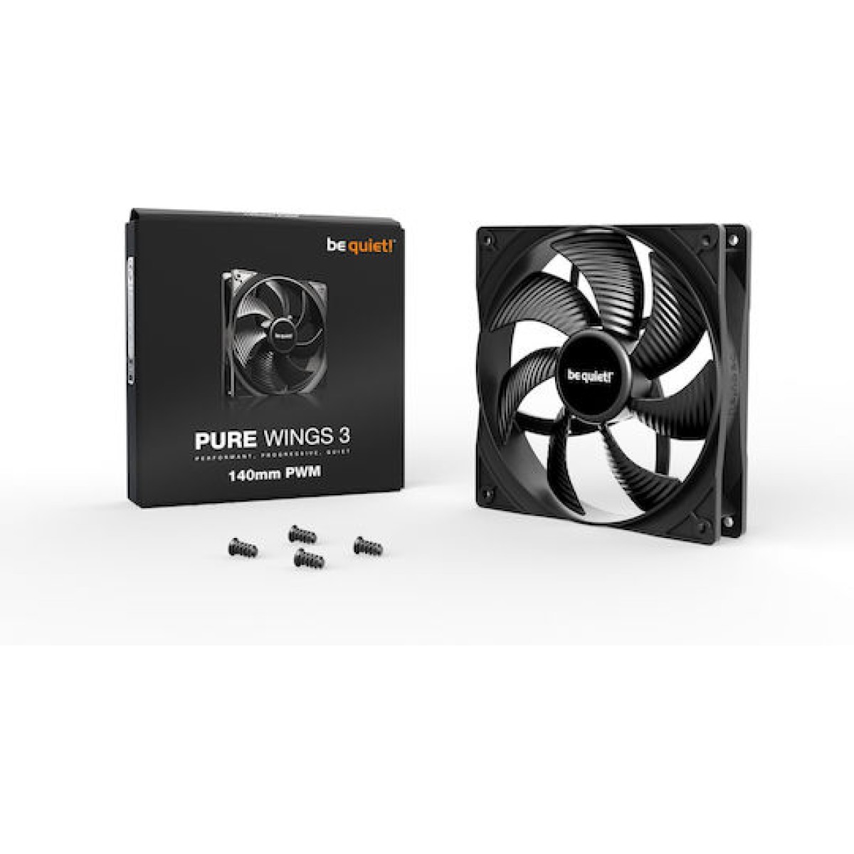 Be Quiet Pure Wings 3 Case Fan 140mm με Σύνδεση 4-Pin PWM