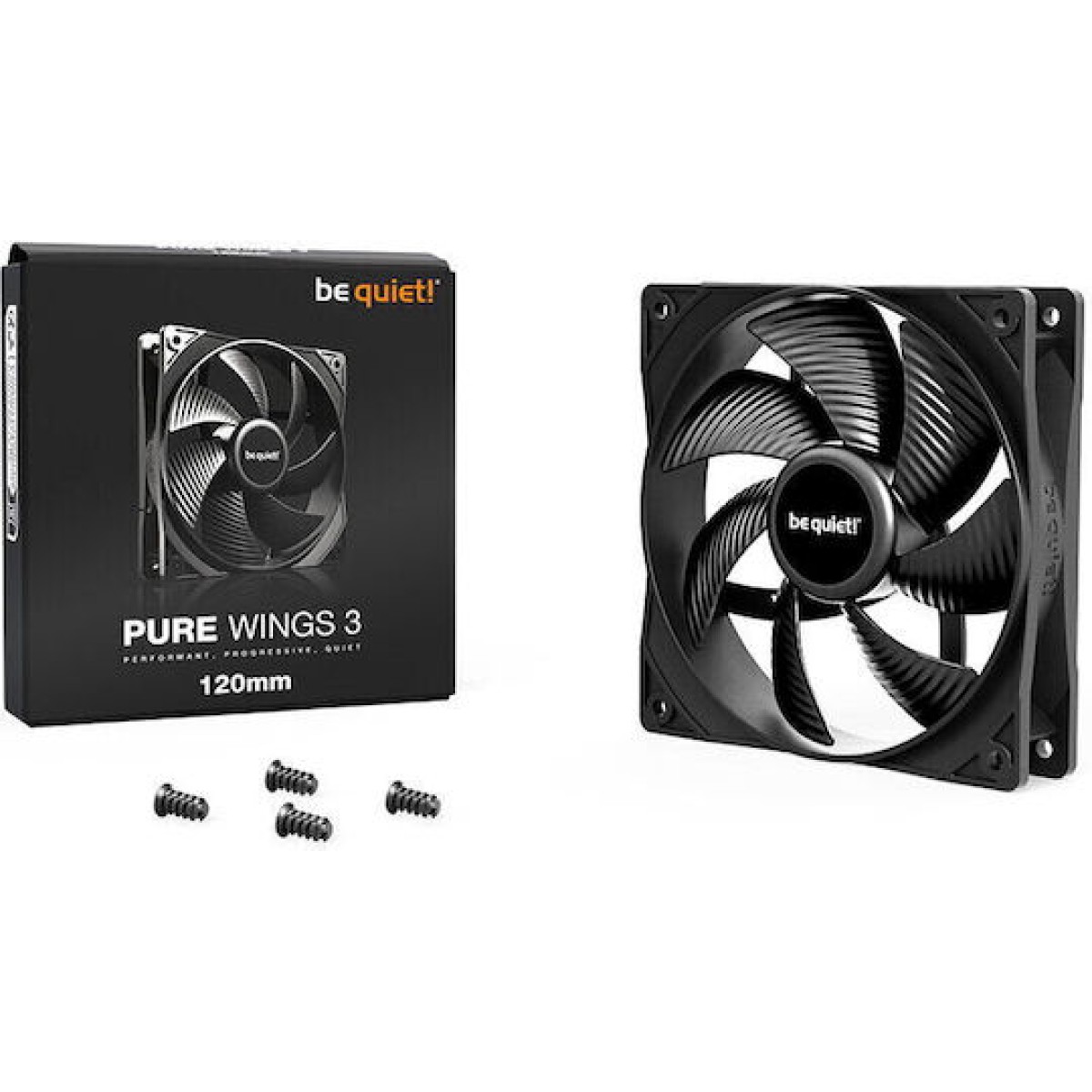 Be Quiet Pure Wings 3 Case Fan 120mm με Σύνδεση 3-Pin