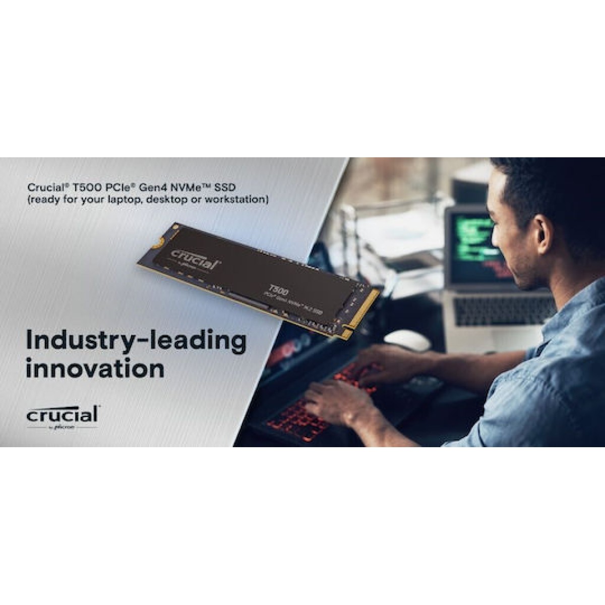 Crucial T500 SSD 2TB M.2 NVMe PCI Express 4.0