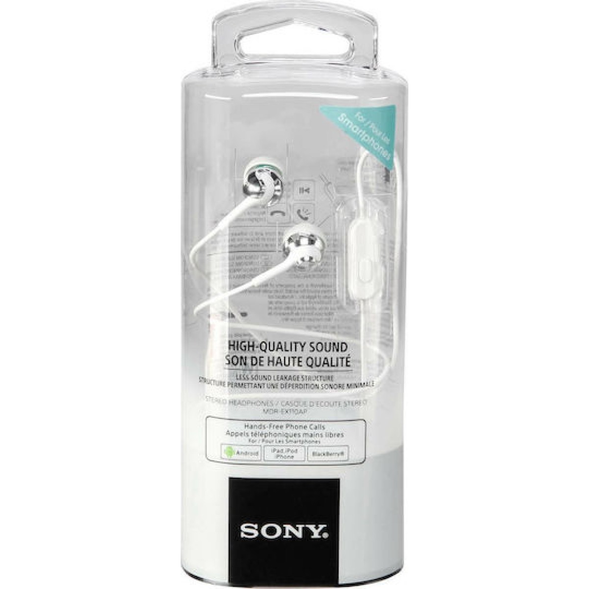 Sony MDR-EX110AP In-ear Handsfree με Βύσμα 3.5mm Λευκό