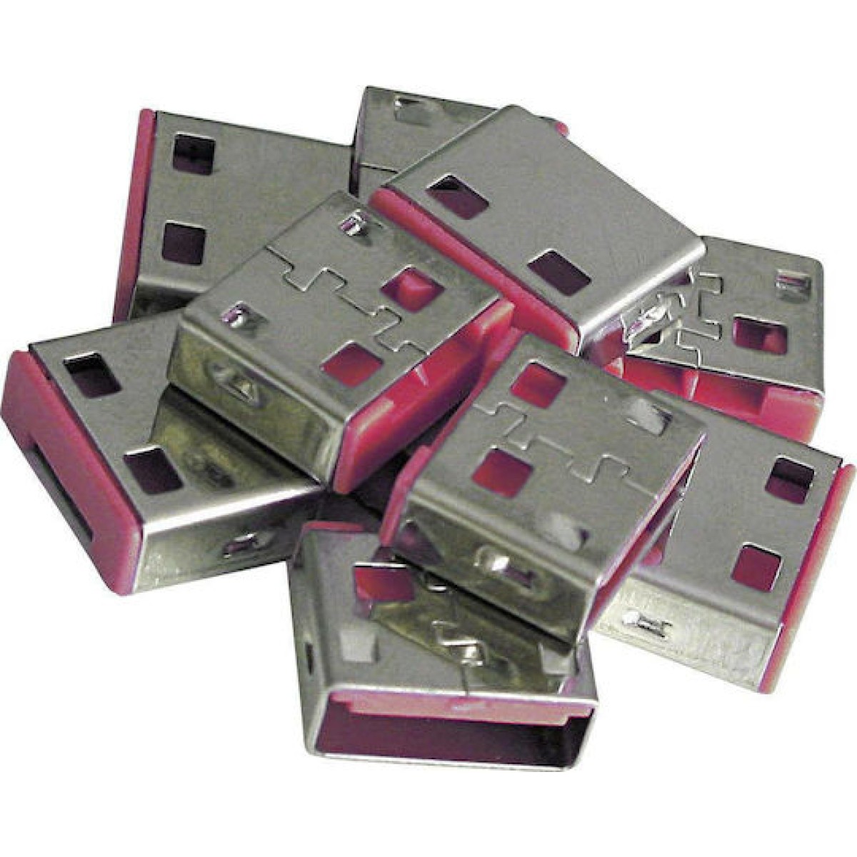 Lindy USB Port Blockers Ροζ 10τμχ (40460)