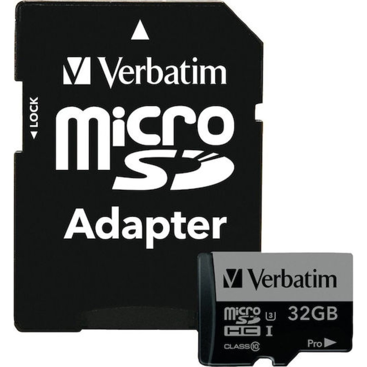 Verbatim Pro microSDHC 32GB Class 10 U3 UHS-I με αντάπτορα