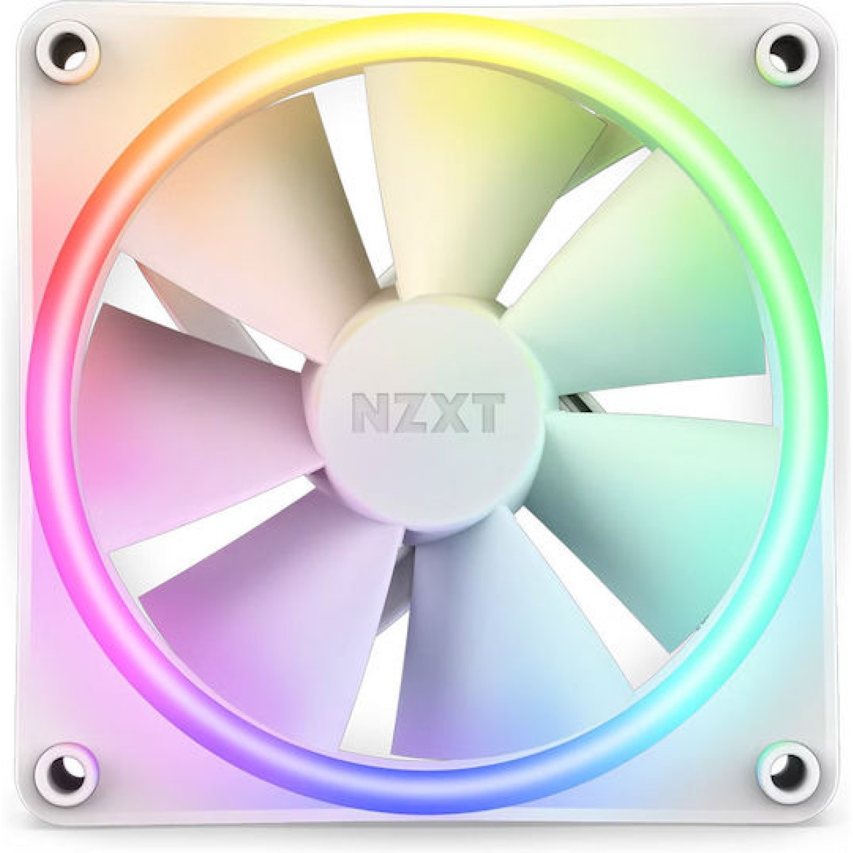 NZXT F120 RGB Duo Case Fan με Σύνδεση 4-Pin PWM Λευκό