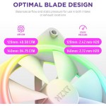 NZXT F120 RGB Duo Case Fan με Σύνδεση 4-Pin PWM Λευκό