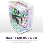 NZXT F120 RGB Duo Case Fan με Σύνδεση 4-Pin PWM Λευκό
