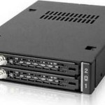 Icy Dock ToughArmor EX Industrial Rugged Full Metal 2x 2.5 Inch SATA/SAS HDD/SSD Mobile Rack for External 3.5 Inch Drive Bay Μαύρο (MB492SKL-B)