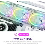 NZXT F120 RGB Duo Case Fan με Σύνδεση 4-Pin PWM Λευκό