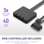 NZXT F120 RGB Duo Case Fan με Σύνδεση 4-Pin PWM Λευκό