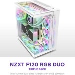 NZXT F120 RGB Duo Case Fan με Σύνδεση 4-Pin PWM Λευκό