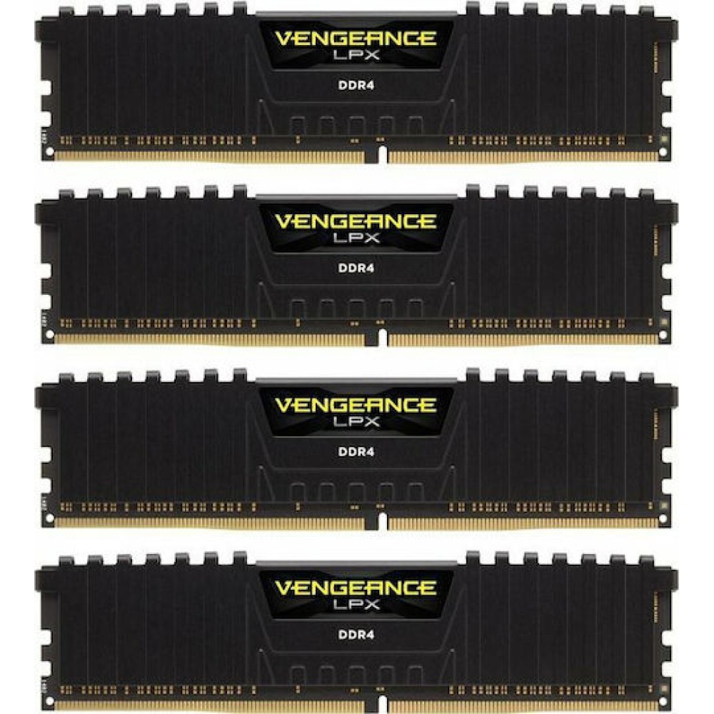 Corsair Vengeance LPX DDR4 64GB RAM με 4x16GB Modules και Ταχύτητα 2666 για Desktop