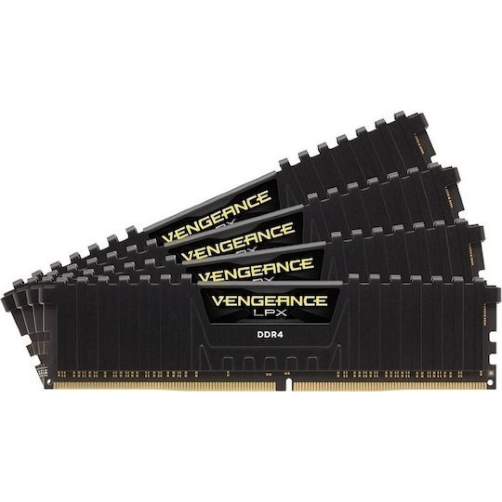 Corsair Vengeance LPX DDR4 64GB RAM με 4x16GB Modules και Ταχύτητα 2666 για Desktop