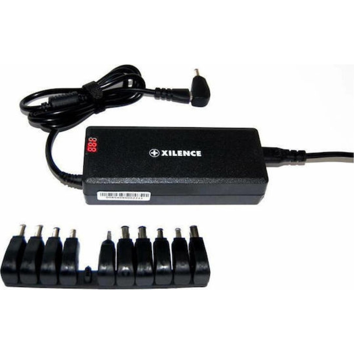 Xilence Universal Φορτιστής Laptop 75W με Αποσπώμενο Καλώδιο Τροφοδοσίας και με σετ βυσμάτων