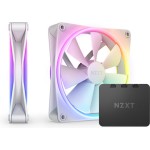 NZXT F140 RGB Duo Case Fan με Σύνδεση 4-Pin PWM 2τμχ Λευκό
