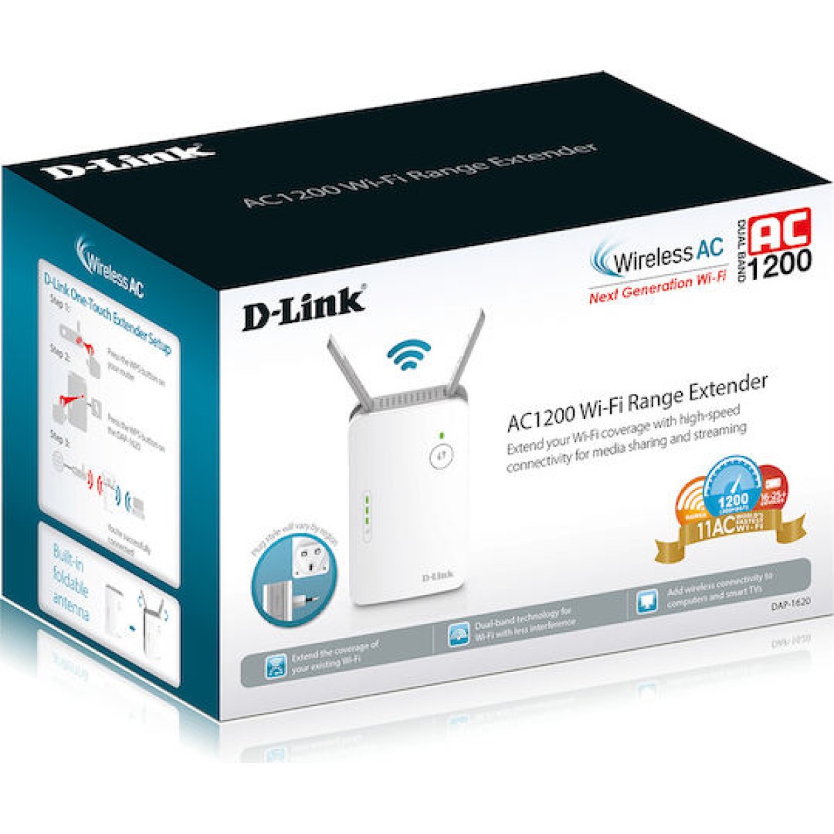 D-Link DAP-1620 WiFi Extender Dual Band (2.4 & 5GHz) 1200Mbps