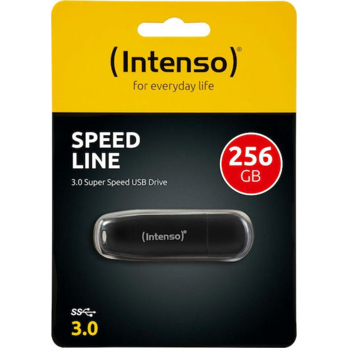 Intenso Speed Line 256GB USB 3.0 Stick Μαύρο