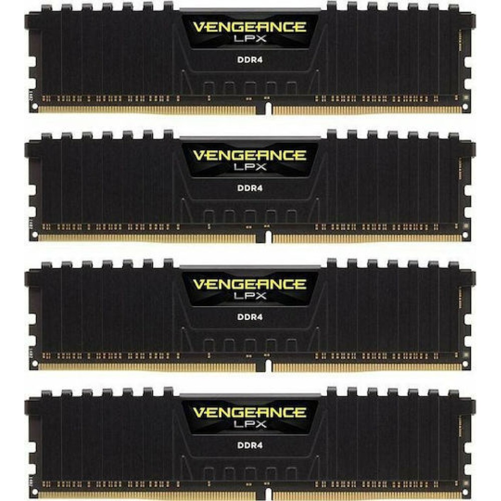 Corsair Vengeance LPX DDR4 32GB RAM με 4x8GB Modules και Ταχύτητα 3200 για Desktop