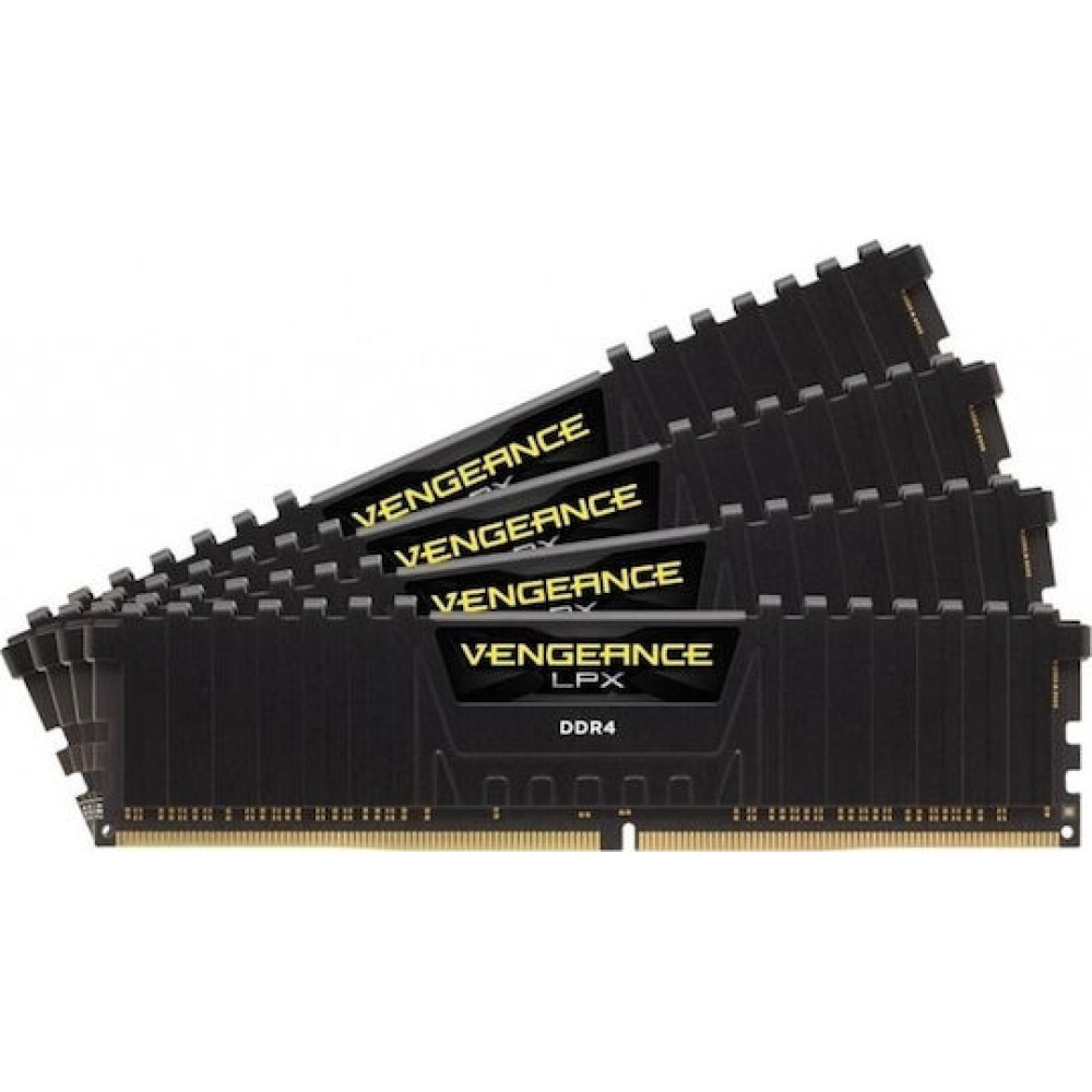 Corsair Vengeance LPX DDR4 32GB RAM με 4x8GB Modules και Ταχύτητα 3200 για Desktop