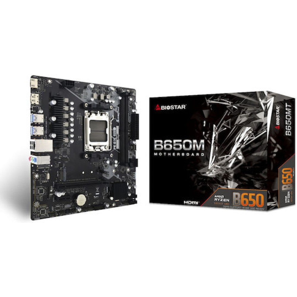 Biostar B650MT Motherboard Micro ATX με AMD AM5 Socket