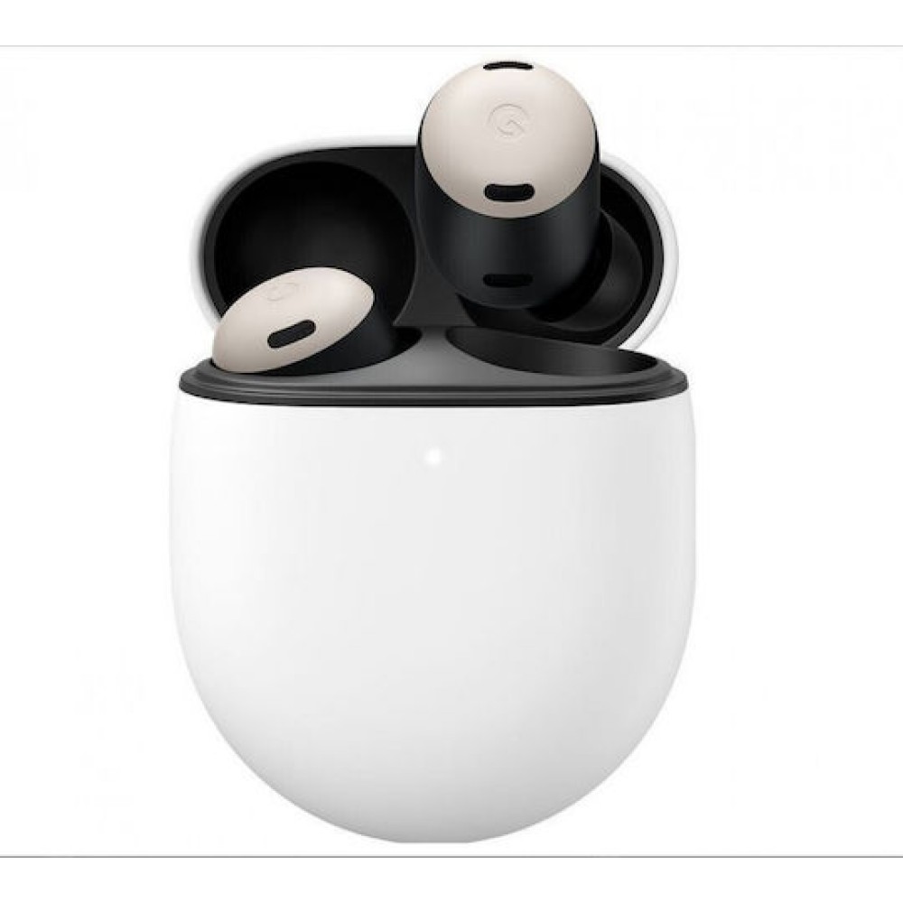 Google Pixel Buds Pro Bluetooth Handsfree Ακουστικά με Αντοχή στον Ιδρώτα και Θήκη Φόρτισης Porcelain